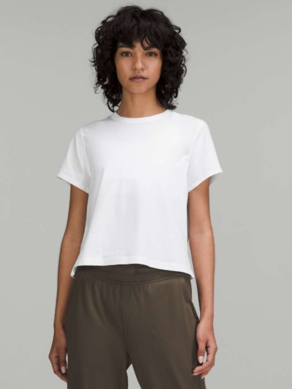 Lululemon Classic-Fit Cotton-Blend T-Shirt White sz 6